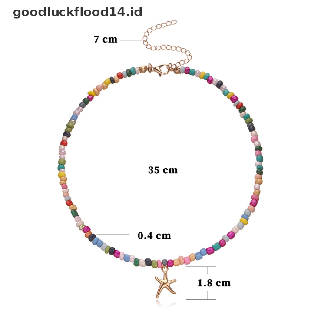 [OOID] Colorful Small Bead Butterfly Star Pendant Choker Bohemia Necklace Women Jewelry ID