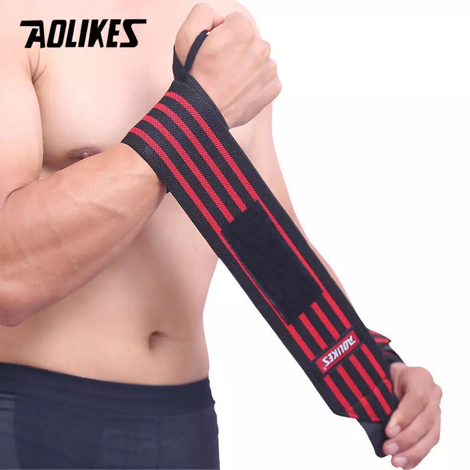 AOLIKES 1539 4 Stripe Wrist Support / Wristband / Wrist Wrap - Deker Pelindung Pergelangan Tangan