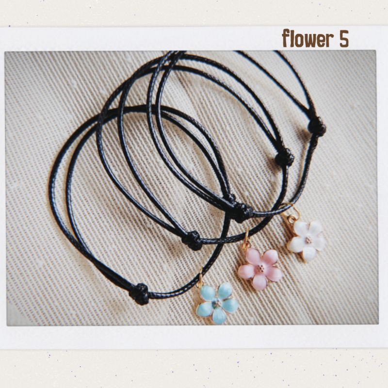 Gelang Bunga Daisy (2) Tali Waterproof bisa couple