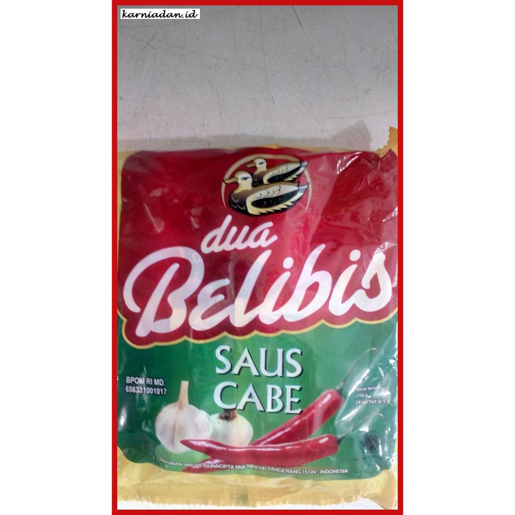 

Aneka-Sambal- Belibis Saus Cabe Sachet 24S @ 9Gr -Pedeeeeeezzzzzzz.