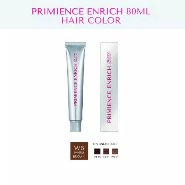 80 ML Shiseido Profesional PRIMIENCE ENRICH Hair Color Warm Brown  / Cat Rambut Shiseido