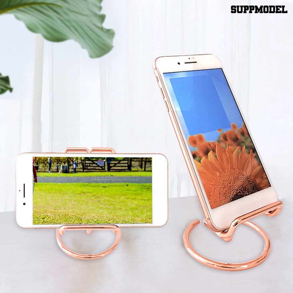 Sdl Bracket Stand Holder Handphone / Tablet Portable Bahan Besi Anti slip