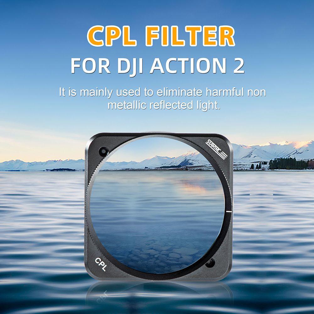 POPULAR Populer Untuk DJI Action2 Film Pelindung Lensa Baru Filter Kaca Dapat Disesuaikan Untuk DJI Action2