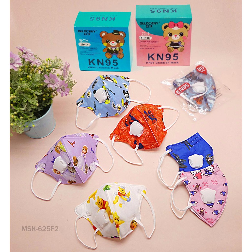 Masker Anak KN95 / Masker Anak N95 (Bisa Dicuci)/ Masker Anak Karakter[625f2]