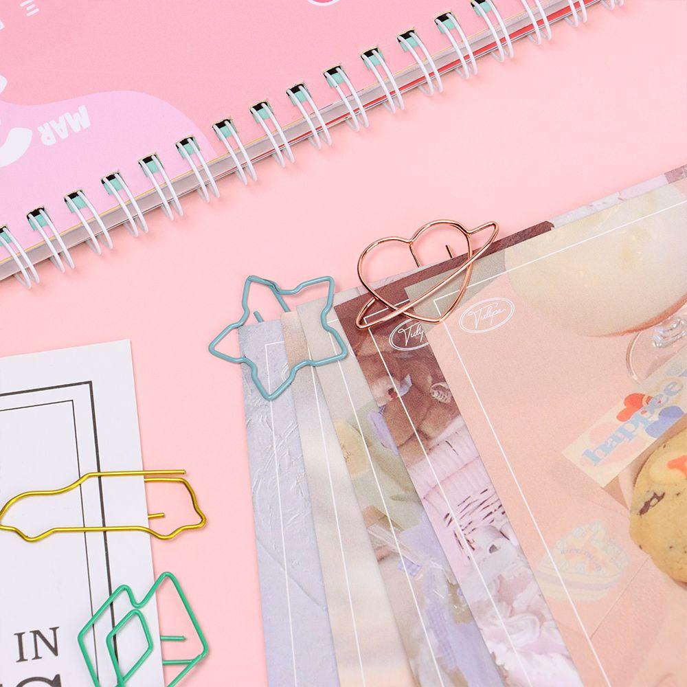 Nanas 30pcs Klip Kertas Notebook Warna-Warni Desk Organizer Desktop Storage Memo Bookmark