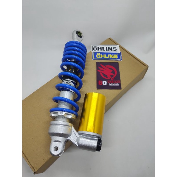 Shockbreaker Belakang Matic Beat Mio Scoopy 310MM Biru Tabung Bawah Free Stiker Olins - Shock Biru Tabung Bawah Matic Mio Beat Scoopy