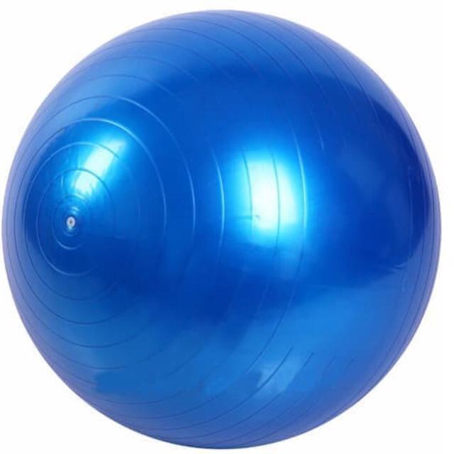 F027 Gym Ball / Bola fitnes / bola yoga Bonus Pompa Tangan-biru
