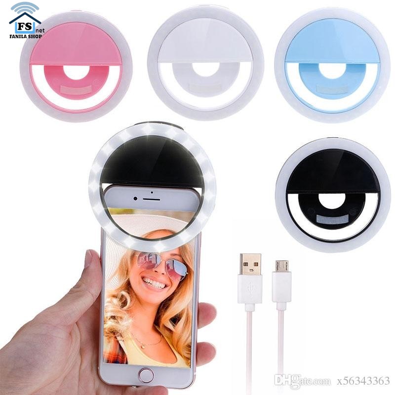 Lampu Selfie Ring mini Led Charger Usb