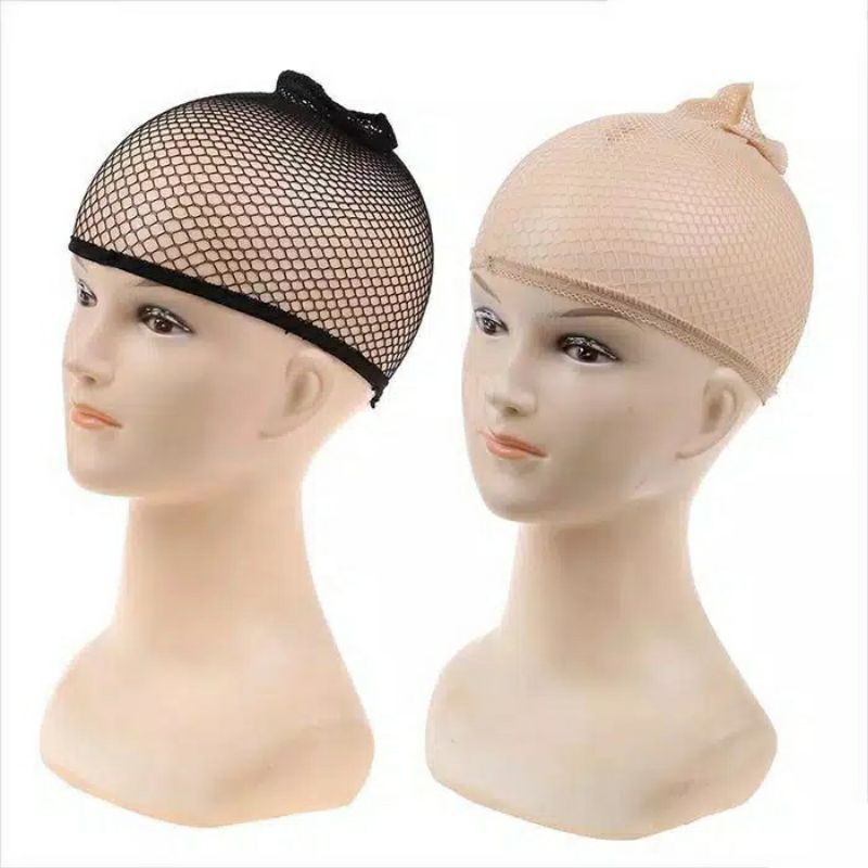 hairnet wig cap coklat atau hitam hair net