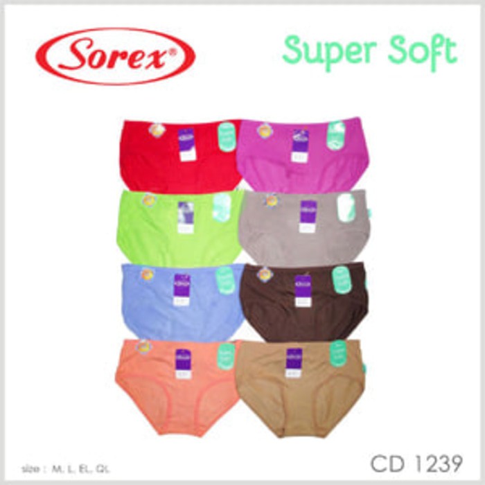 Celana Dalam (CD) Wanita Super Soft Merek Sorex 1239