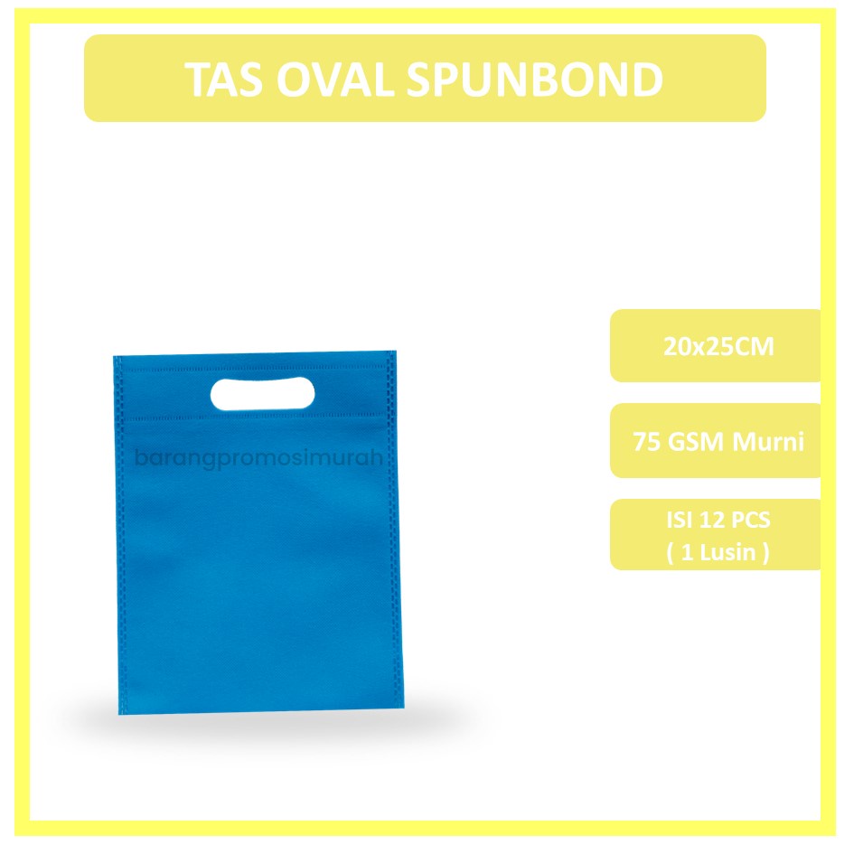 

GOODIE BAG SPUNBOND OVAL 20x25 / Tas Belanja Murah / Kantong Belanja / Tas Souvenir