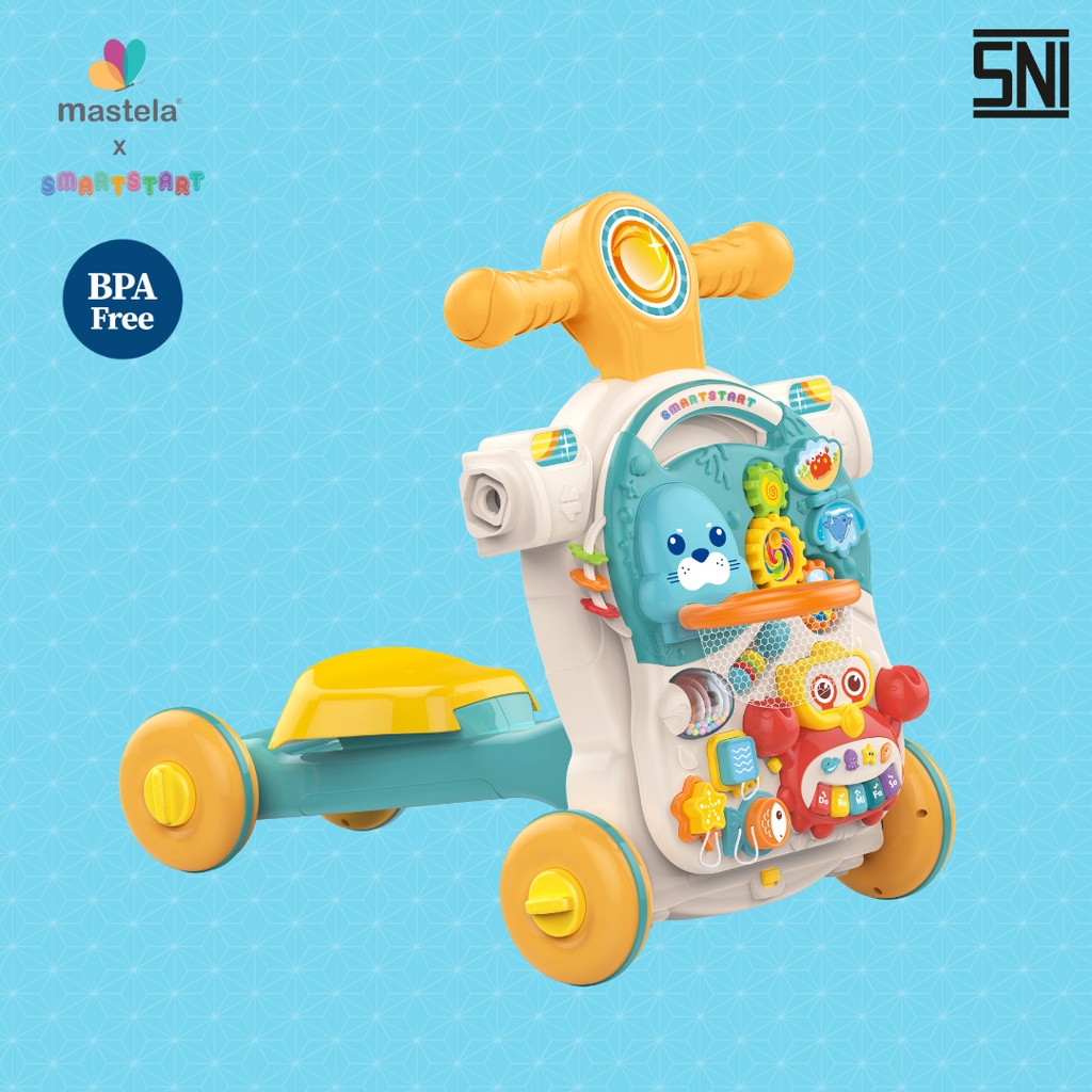 MASTELA Grande Activity / Push Music Walker - Baby Walker dengan musik 5in1 Mode, Play and Learn mainan belajar jalan bayi