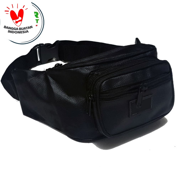 Tas Pria Tas Kulit Pria Tas Pinggang Kulit PK50 Tas Waistbag Anti Air