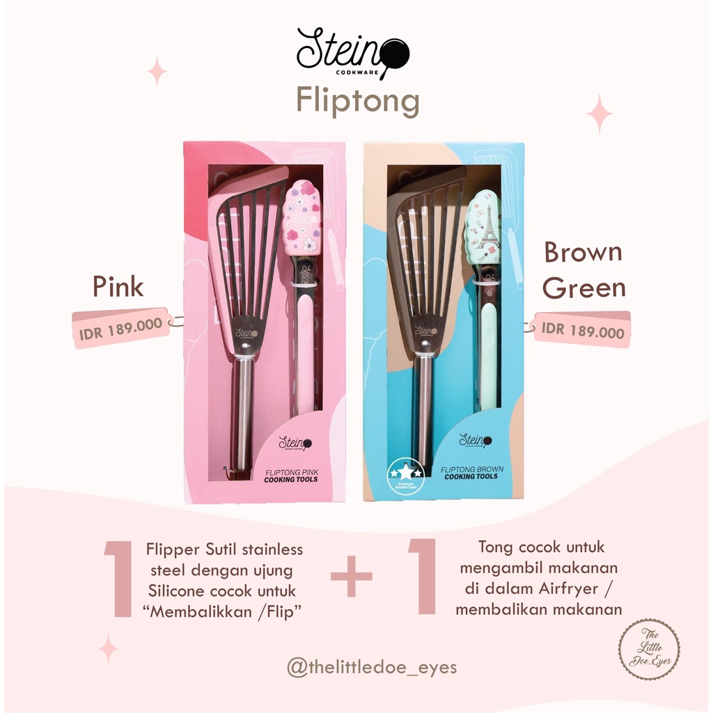 [READY] Stein Cookware Sutil Spatula Choco Latte Soup Flamingo Muffin