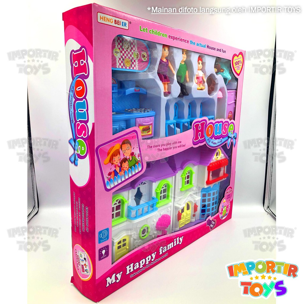 Mainan ANAK RUMAH VILLA (LAMPU + AKSESORIS) IMPORTIR TOYS