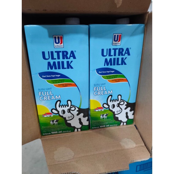 

SUSU UHT ULTRA MILK 1 DUS ISI 1LITER X 12