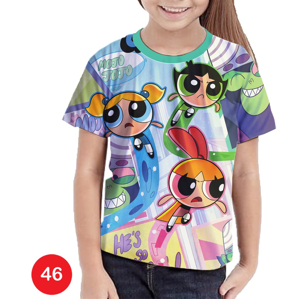 Baju Powerpuff Girls 3D Baju Braf Series Anak #46