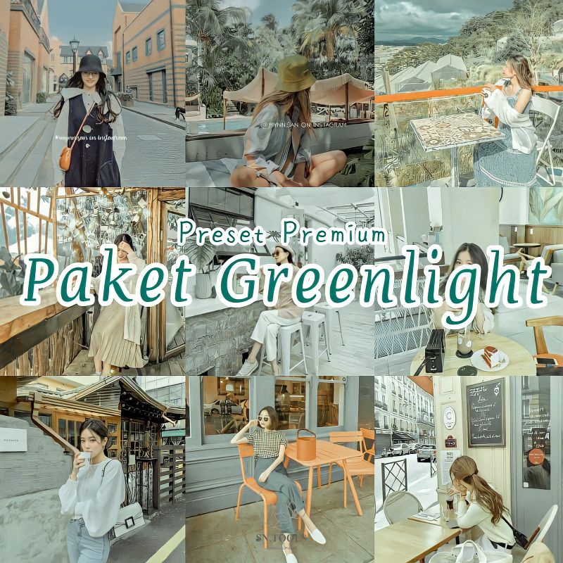 20+ PRESET LIGHTROOM GREEN BLOSSOM SERIES // GREENLIGHT VIBES For IOS &amp; Android