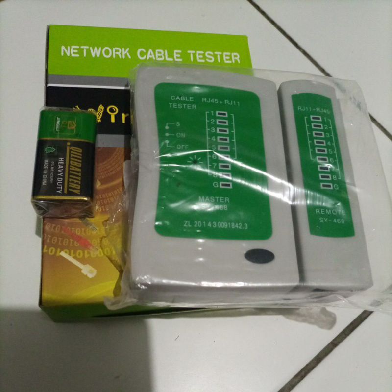 Jual LAN Tester Network Cable Tester RJ45 RJ11 Cat5e Cat6 Shopee