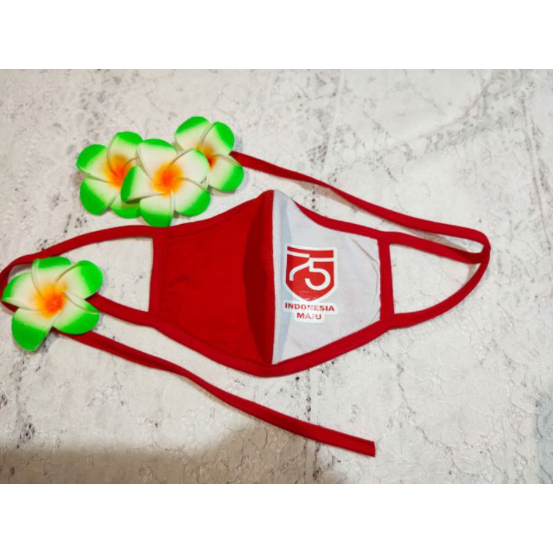 masker merah putih 2 ply