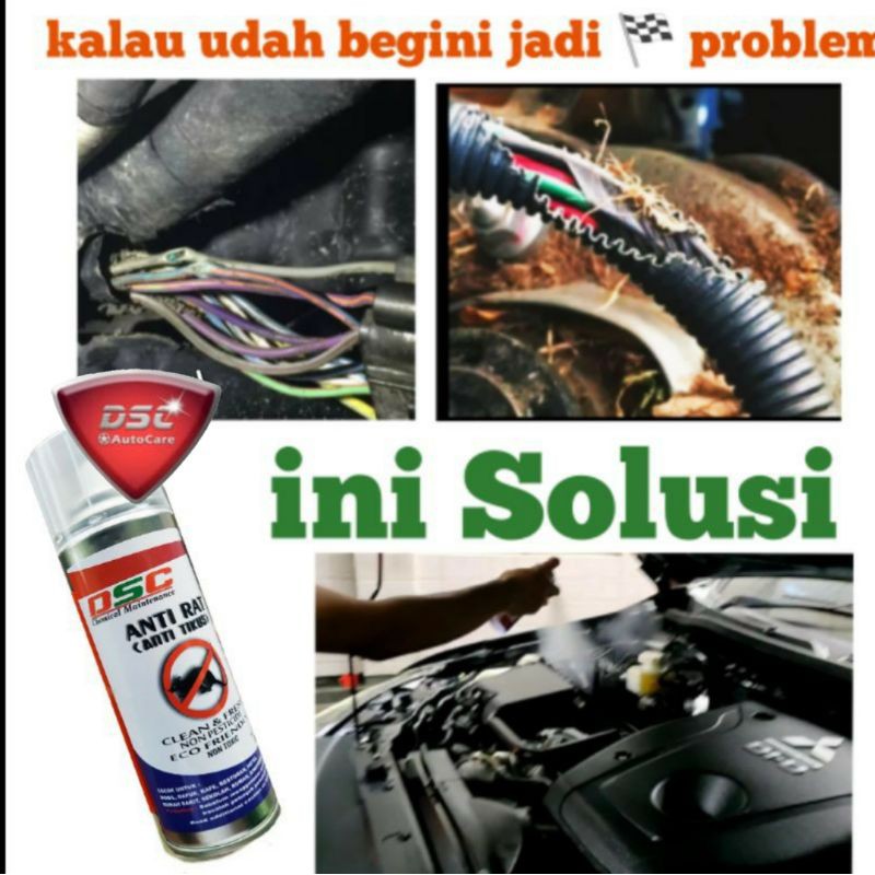 Pengusir tikus kap mobil / antirat dsc 2 botol ukuran 250 ml lebih hemat