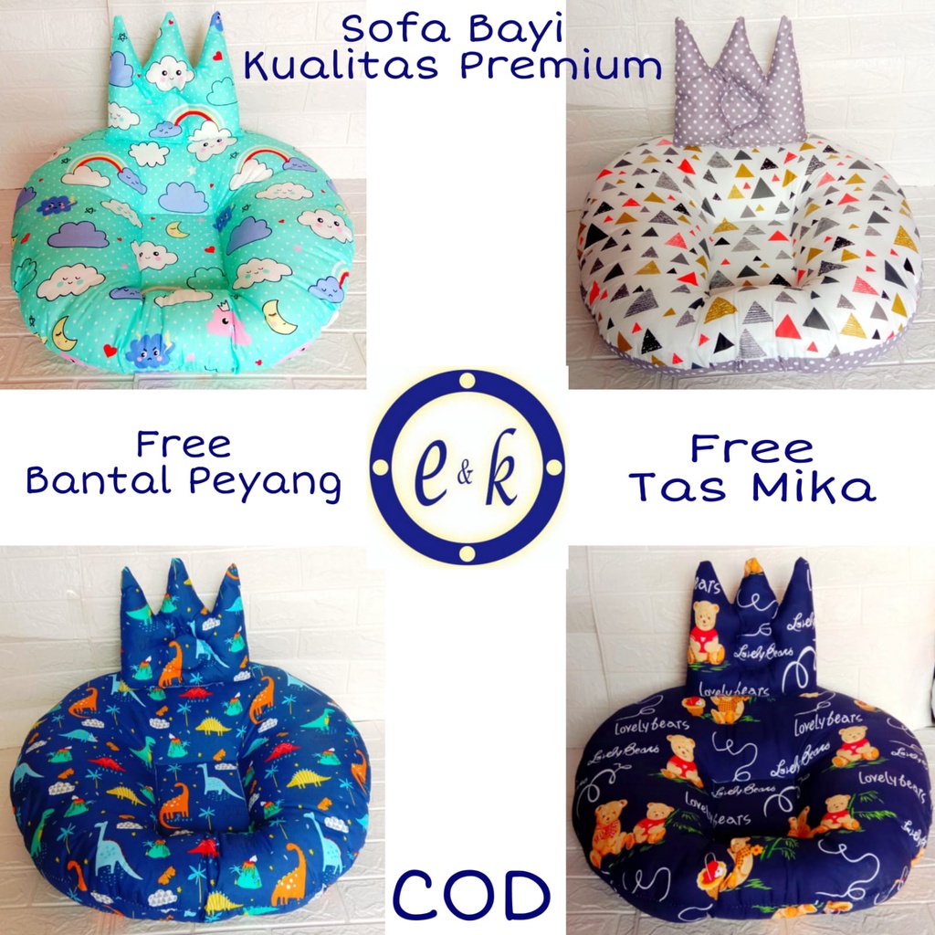 Sofa Bayi Multifungsi / Baby Lounger Free Bantal Mahkota