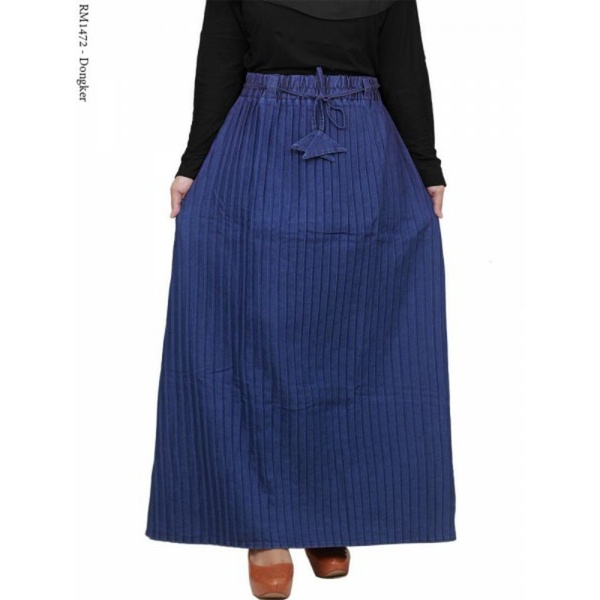 rok jeans wanita//rok pliskeet premium.