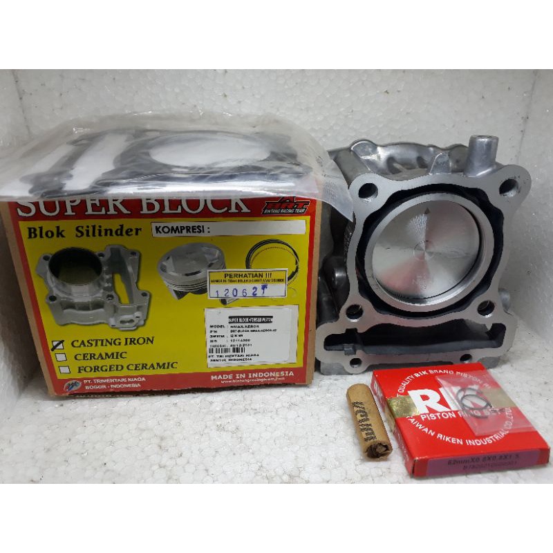bureng/blok brt set piston 62mm nmax/aerox