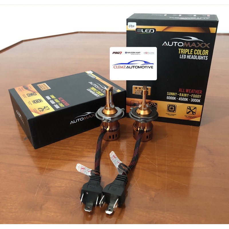 Lampu LED Automaxx type Triple Colours H4