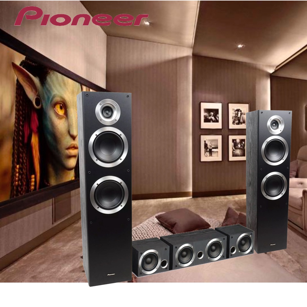 Paket 5 Speaker home theatre Pioneer SES21 LR CR