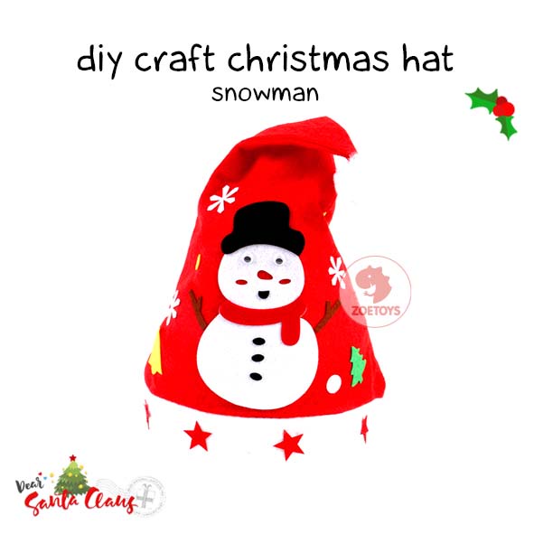 Zoetoys DIY Christmas Hat | Kit Kids Sewing Toy | Art n Craft Activity | Mainan Edukasi Anak | Cari Kado | Cari Kado Natal