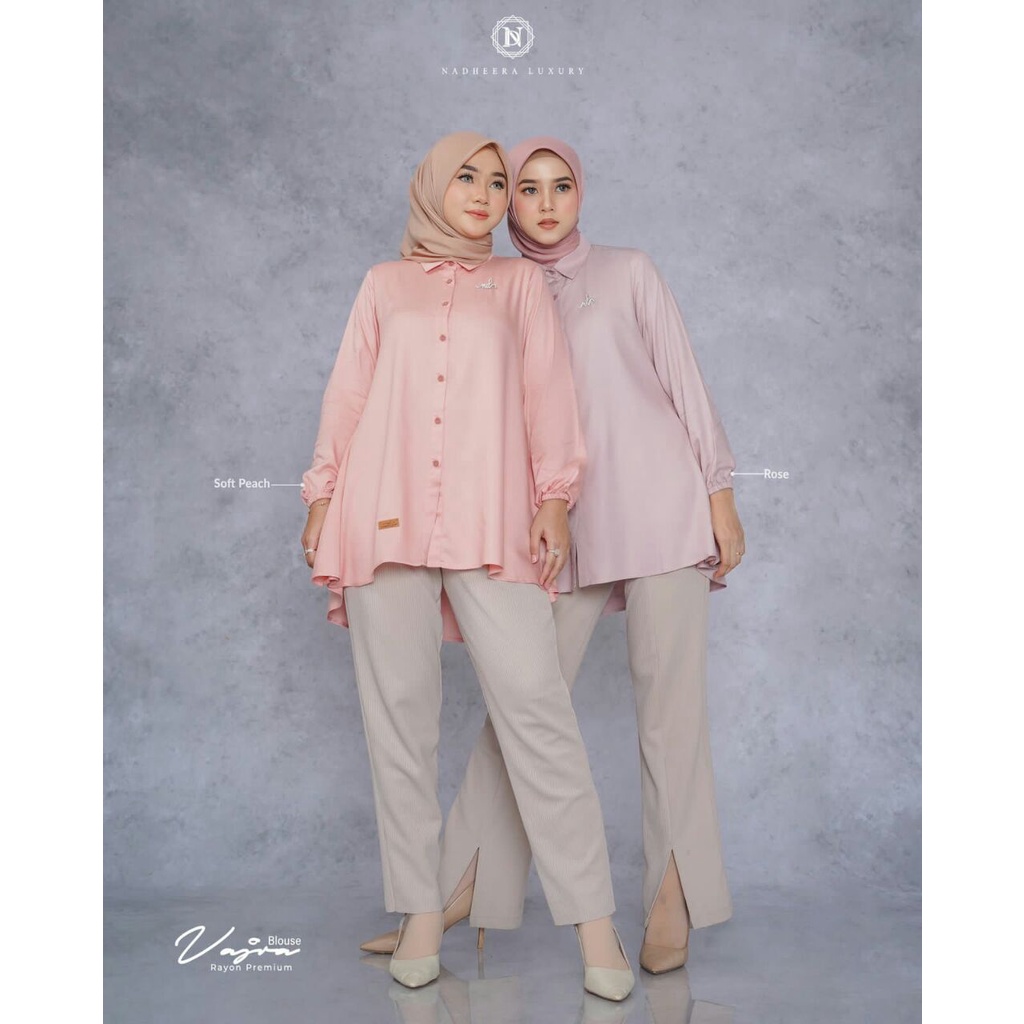 Kemeja/Blouse VAJRA BLOUSE BY NADHEERA LUXURY 2022 Blus Mewah Harga Murah