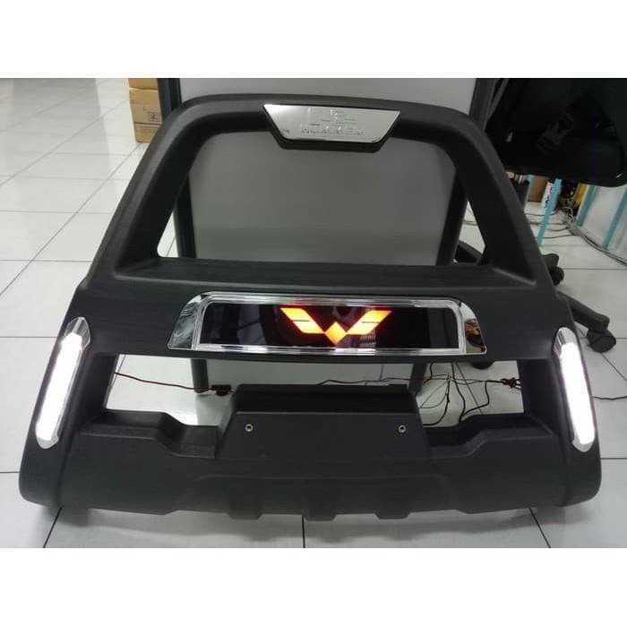 Front Bumper Tanduk Depan Bemper Wuling CORTEZ With LED