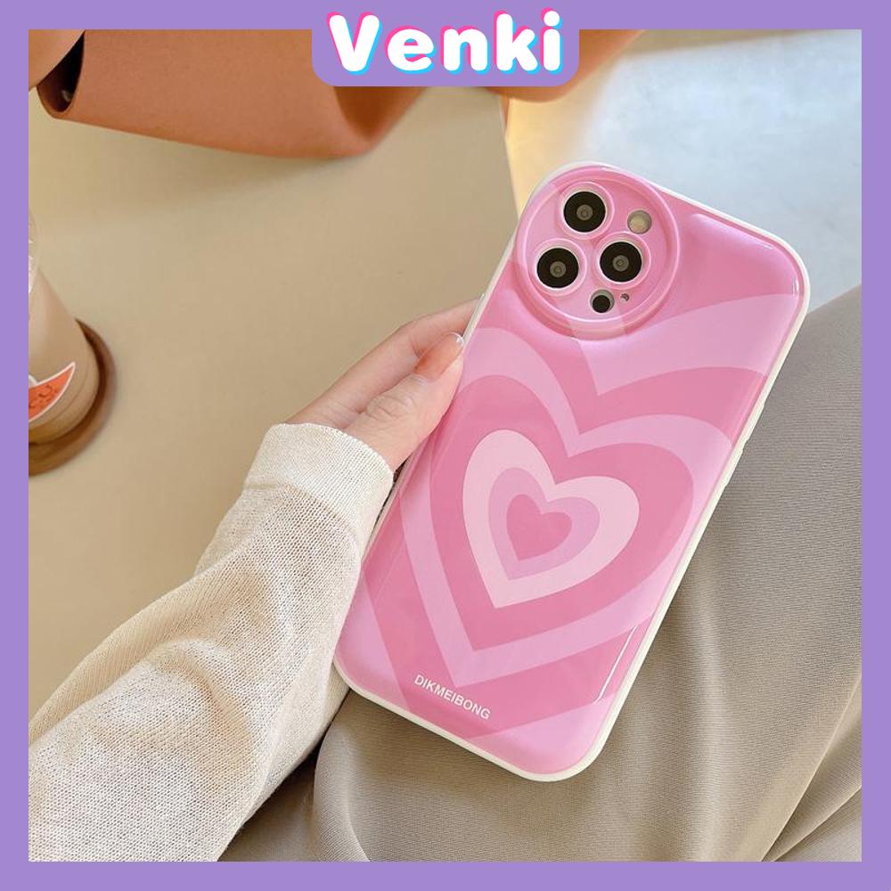 iPhone Case Silicone Soft Case Airbag Shockproof Protection Camera Pink Heart Compatible For iPhone 11 Pro Max 13 Pro Max 12 Pro Max 7Plus xr XS Max