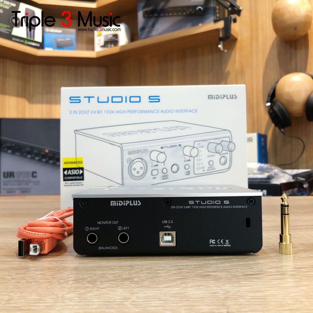 MIDIPLUS STUDIO S Soundcard Recording Triple3music