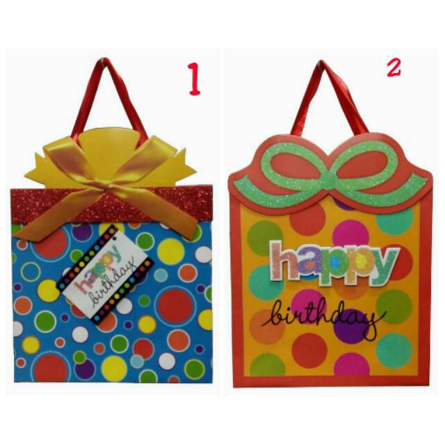 

kertas kado Papperbag motif birthday