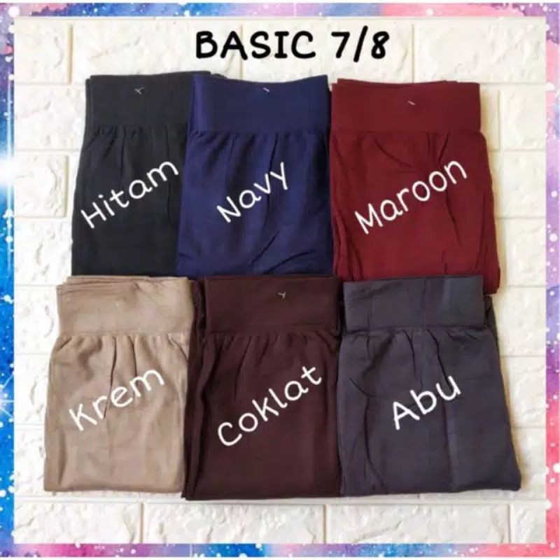 Legging polos import 7per8  /legging basic import 70cm 701