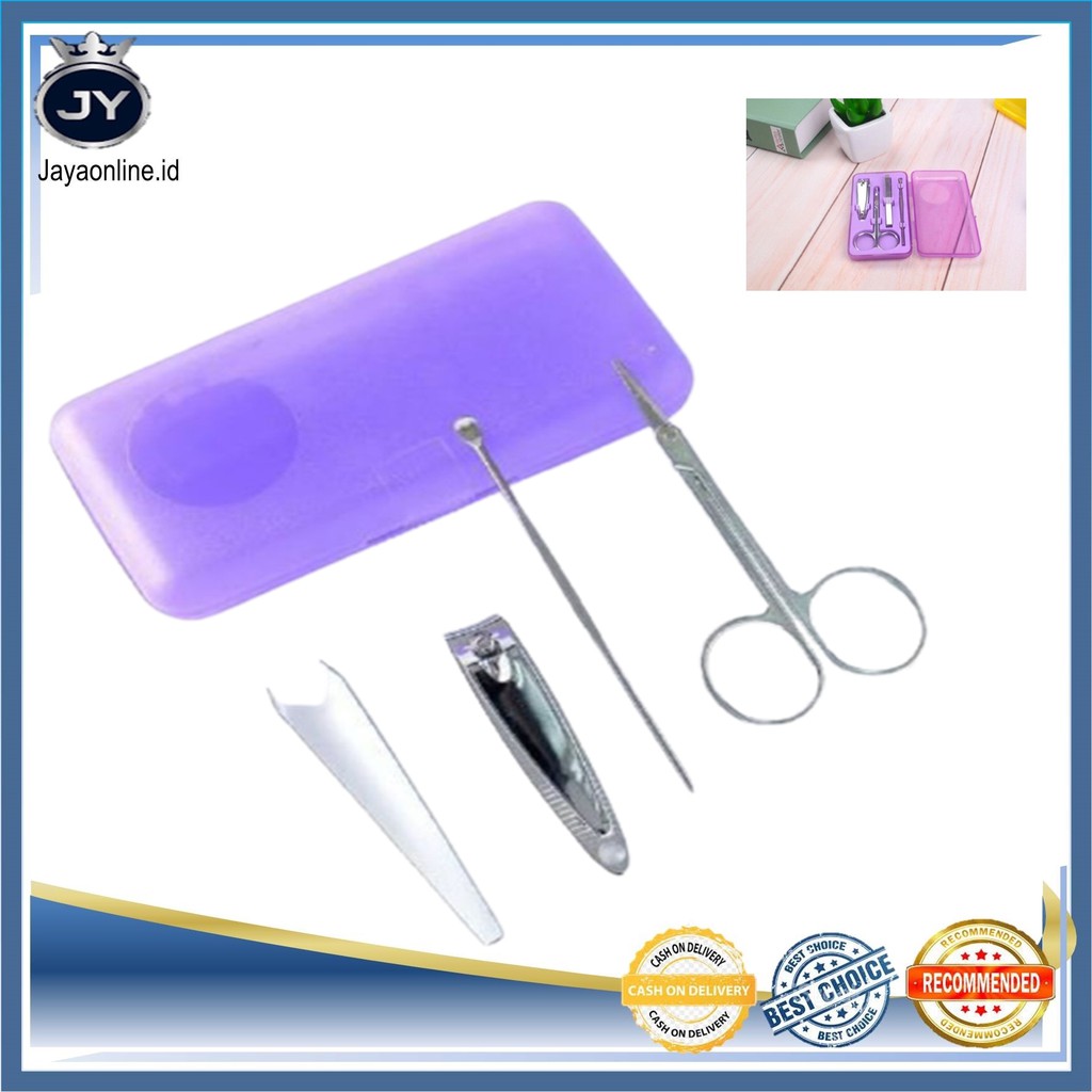 JY MANICURE SET 4PCS MANICURE PEDICURE SET GUNTING KUKU SET