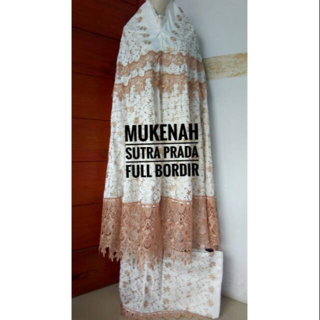 Mukena Sutra Prada full bordir