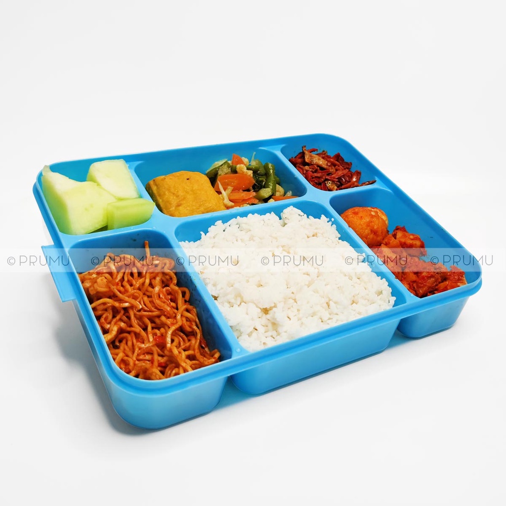 Kotak Makan Catering 6 Sekat - Kotak Bekal - Tempat Makan - Lunch Box - Clio Lunch Box Bento