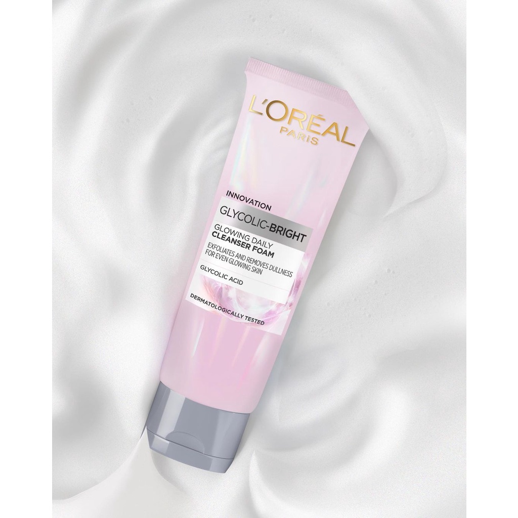 LOREAL PARIS GLYCOLIC BRIGHT CLEANSER FOAM