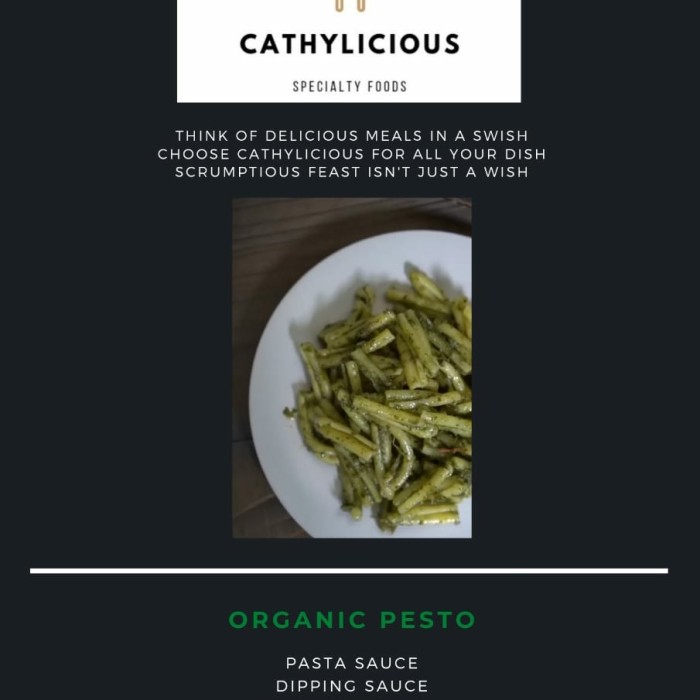 

cathylicious organic vegan pesto Pasta alla genovese