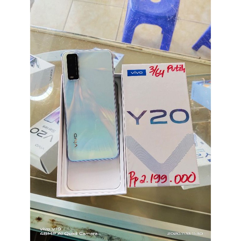 NEW ARRIVAL VIVO Y20 RAM 3/64GB SIDE FINGERPRINT BATTERY 5000MAH