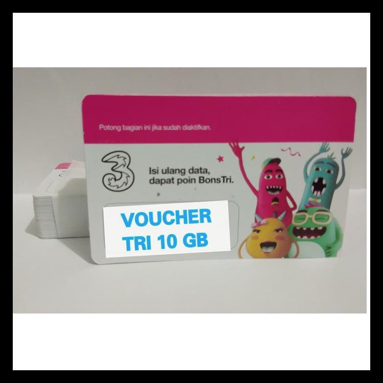 Voucher Isi Ulang Tri 3 Kuota 10 Gb Kode 1325