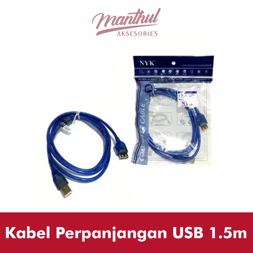 Kabel Perpanjangan USB 1.5m USB 2.0