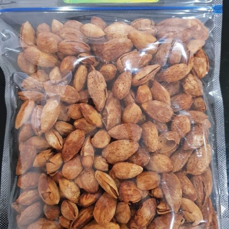 

kacang almond panggang kulit 500gr siap makan