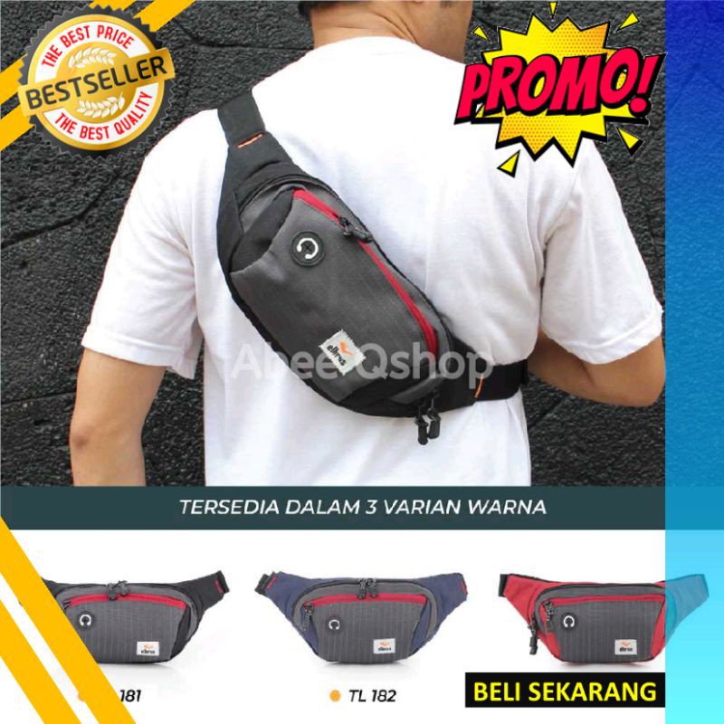 Tas WaistBag Pria / Tas Mini Sling Bag Pria Original Distro