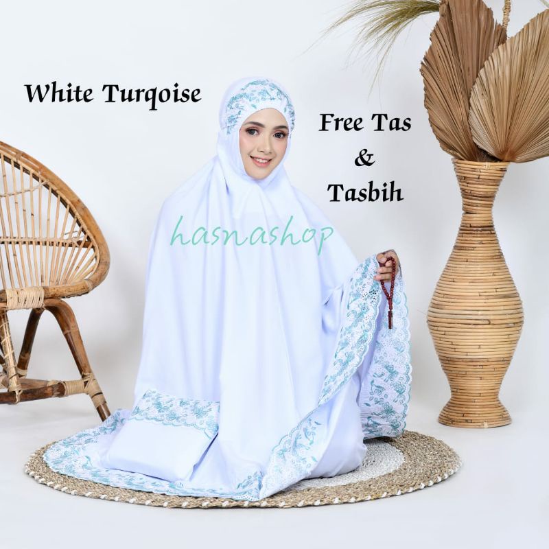 Mukena Dewasa Khadijah Premium murah  terbaru/ Floraleena / Size Jumbo / Grosir