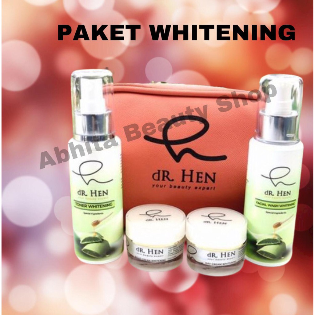 Paket Skincare Whitening dR. Hen by dr. Richard Lee, MARS,AAAM u/ Wajah Kusam, Flek (AMAN & BPOM)