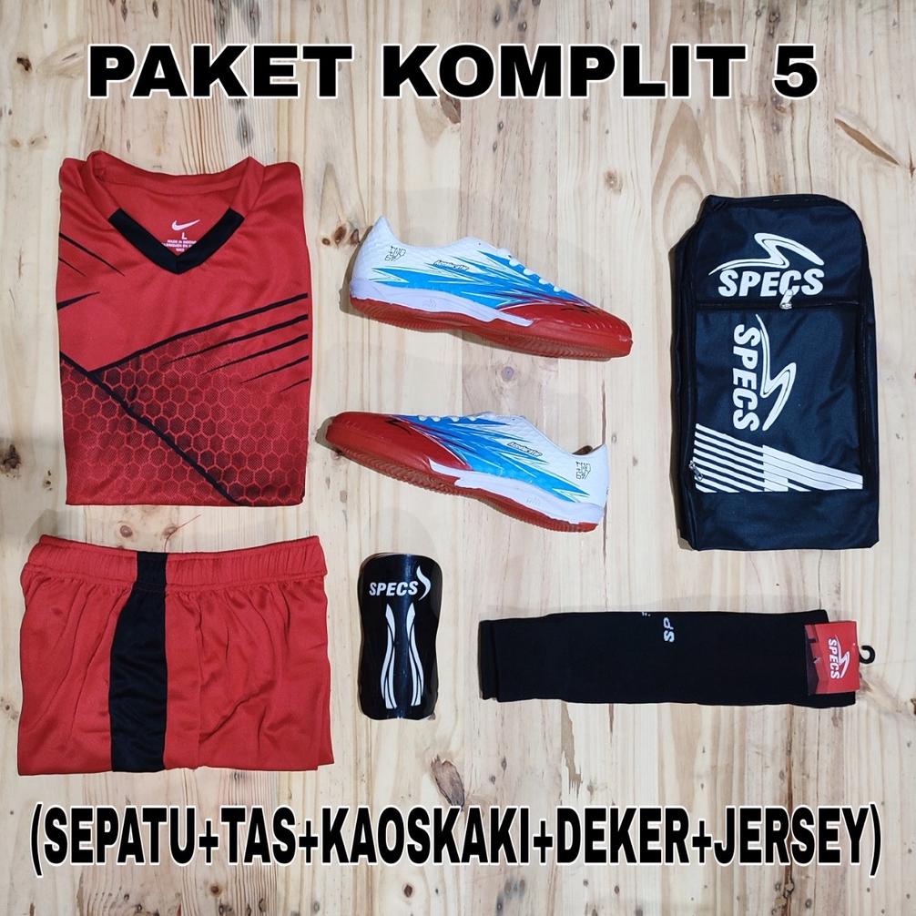 SEPATU FUTSAL SPECS ROTOBOY PAKET KOMPLIT SATU SETT KOMPLIT